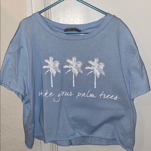 🦋baby blue charlotte russe top
